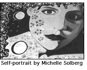 Self-portrait by Michelle Solberg